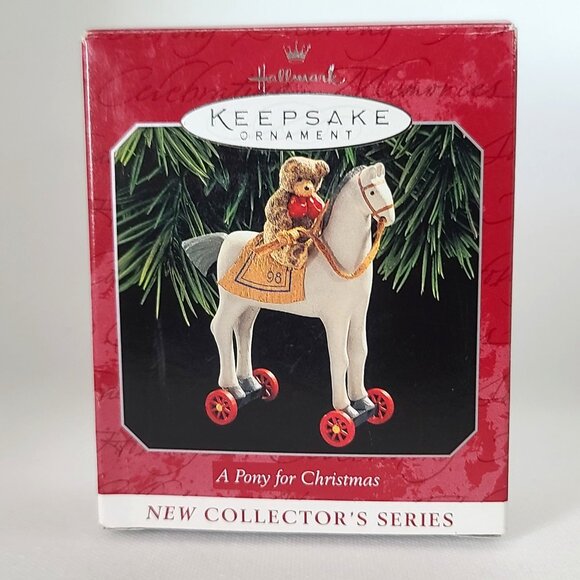 Hallmark Keepsake Ornaments Lot of 5-Curius the Elf, 2 Santas, Pony, USA Snowman - Picture 14 of 16